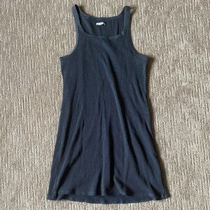 American Eagle dark grey waffle knit tank Dress